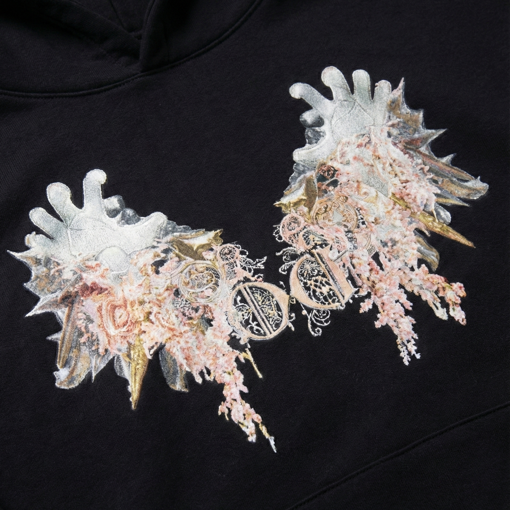 Hoodie nera "Avarizia"