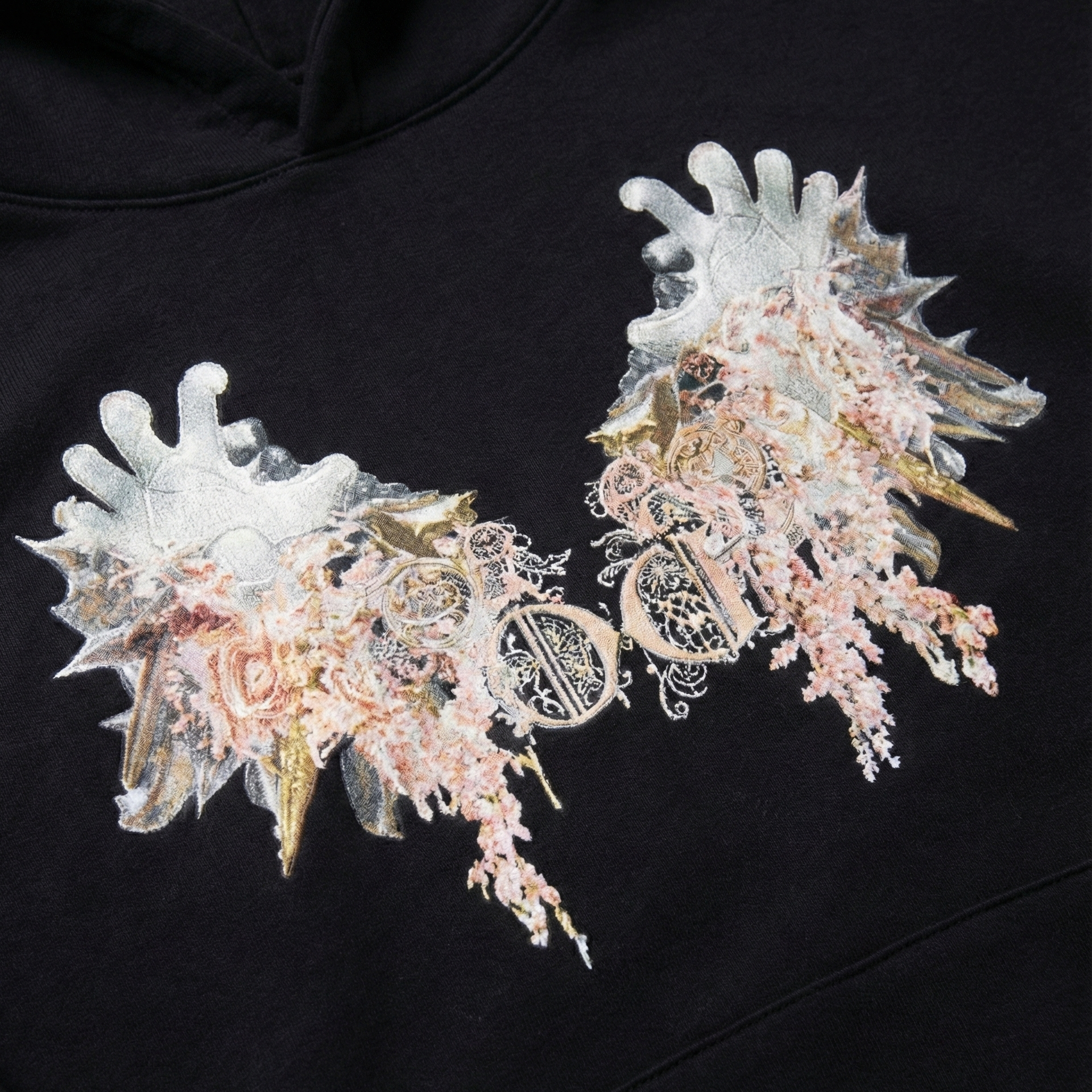 Hoodie nera "Avarizia"