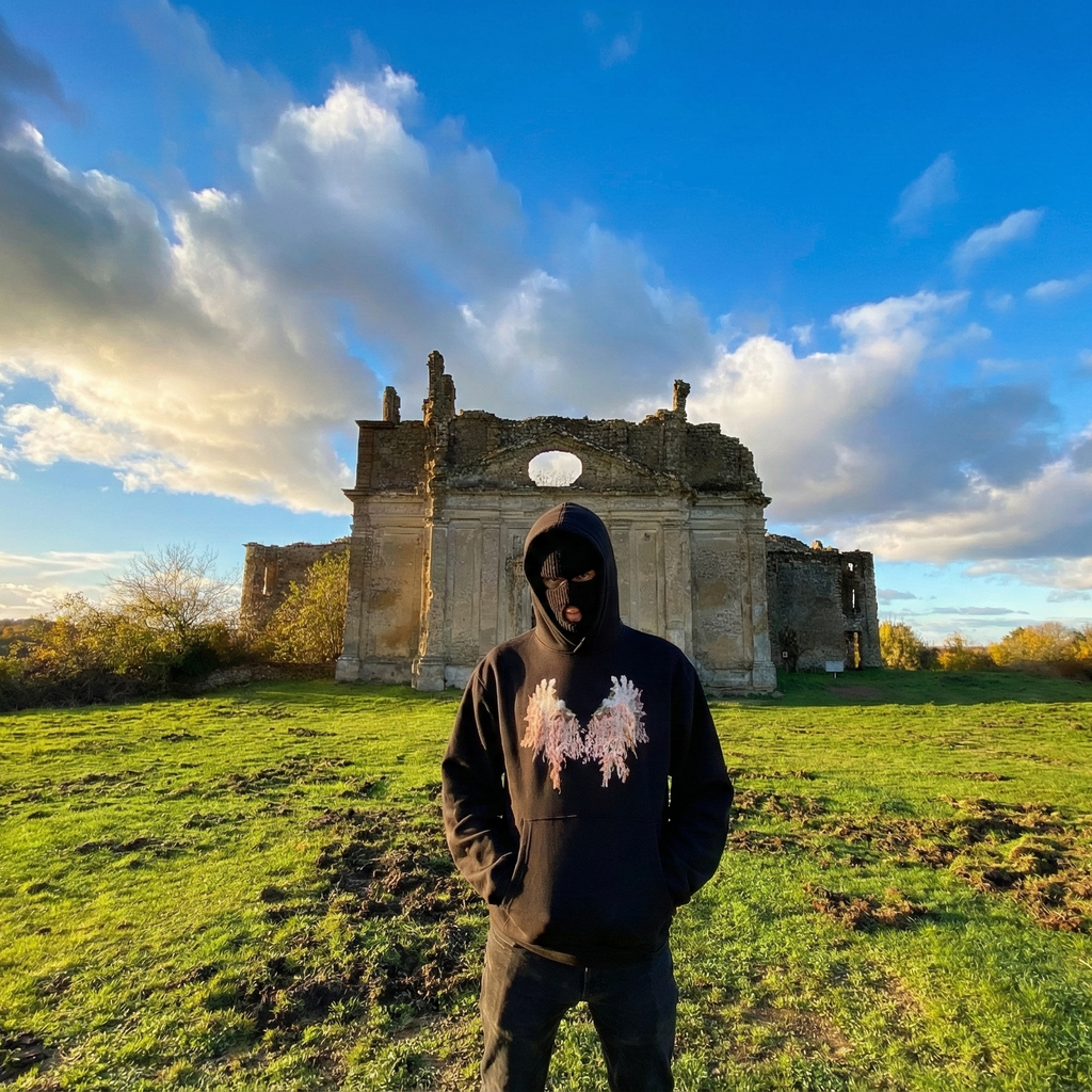 Hoodie nera "Avarizia"