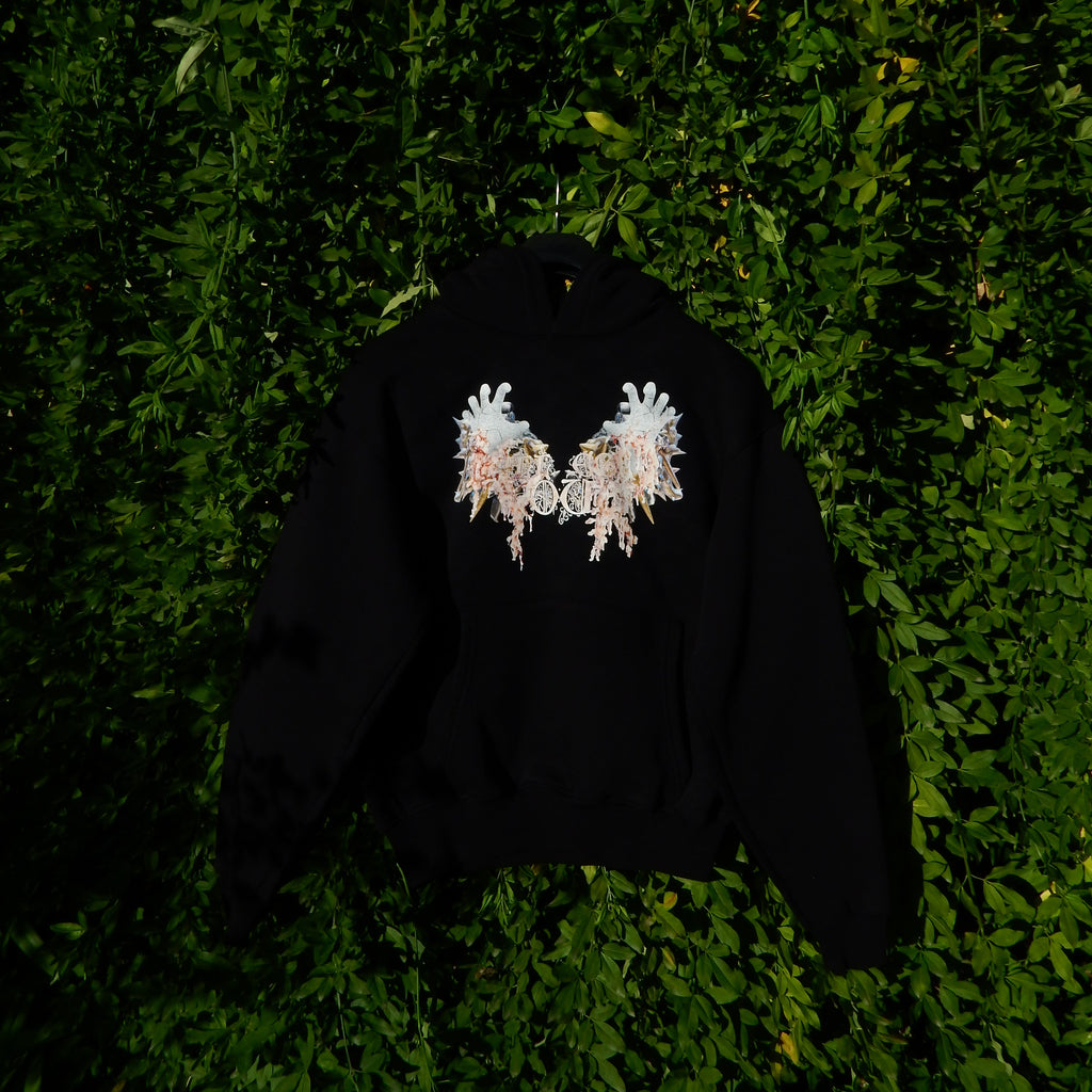 Hoodie nera "Avarizia"