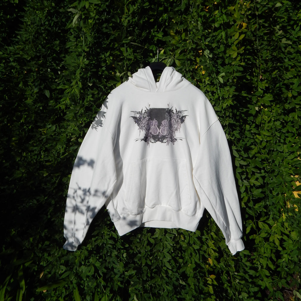 Hoodie bianca "Avarizia"