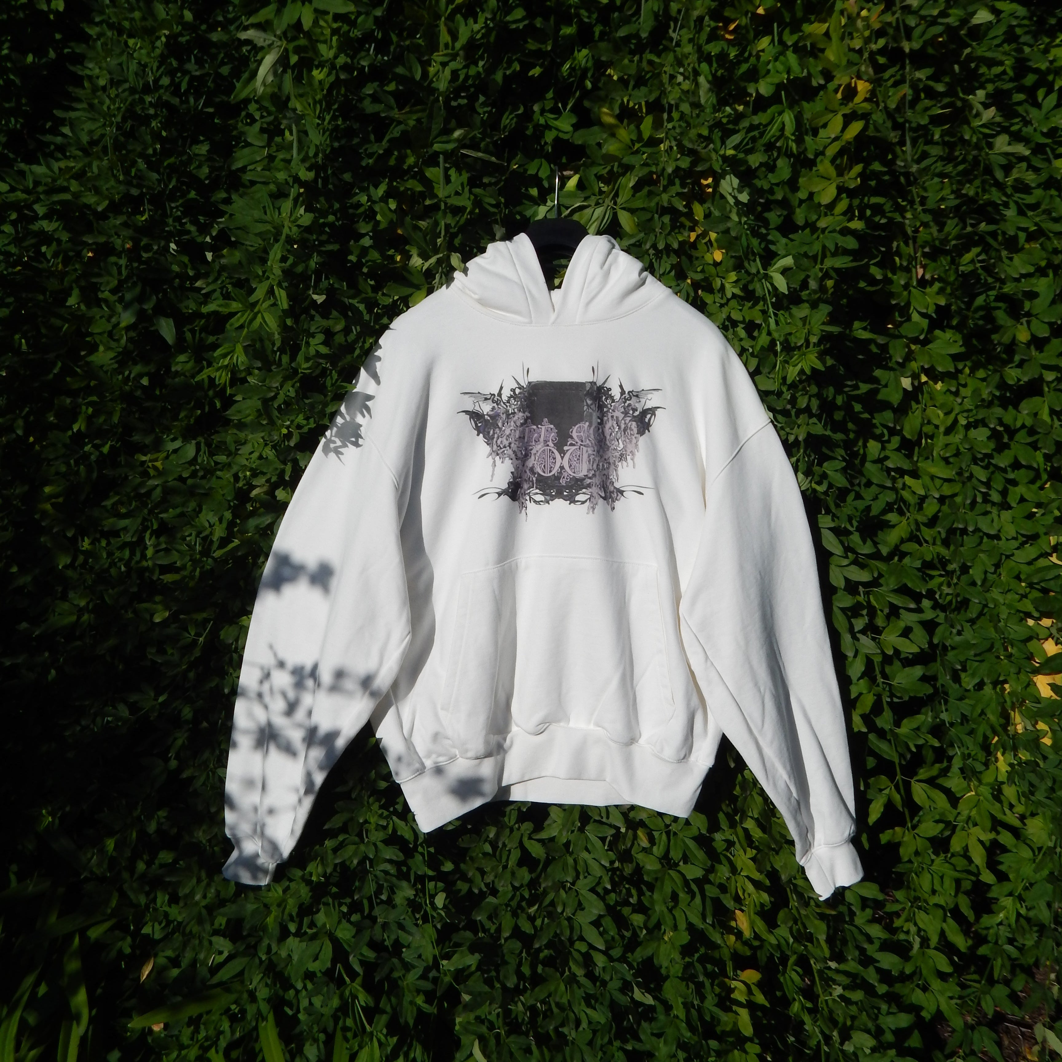 Hoodie bianca "Avarizia"