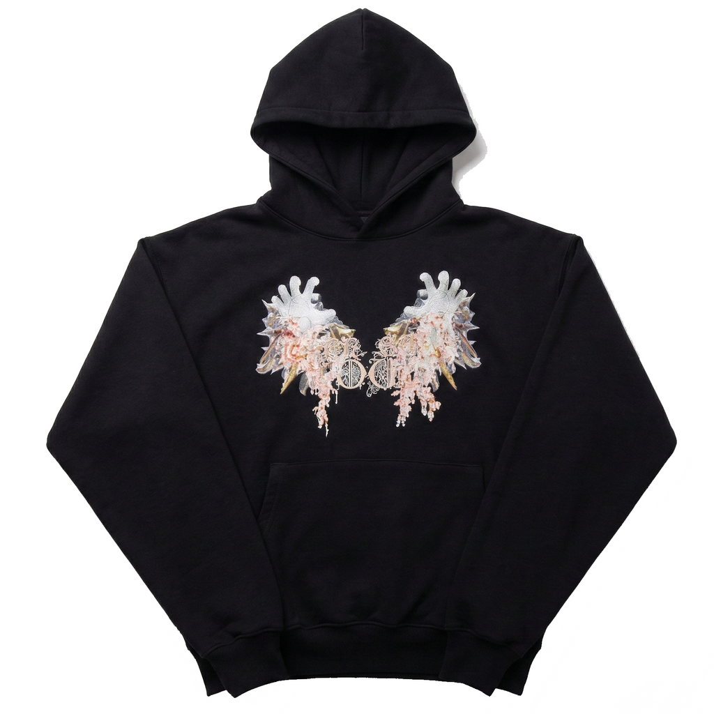 Hoodie nera "Avarizia"