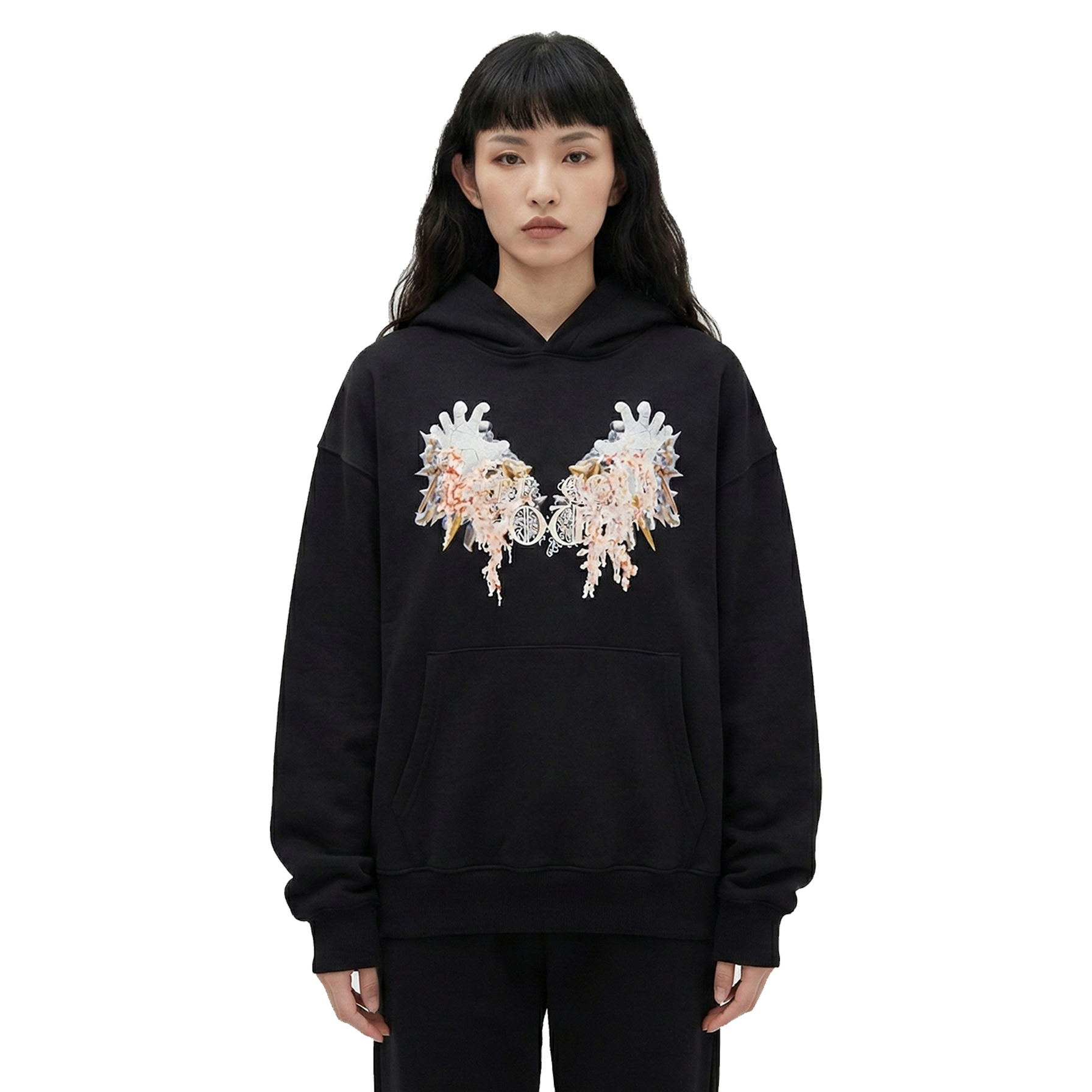 Hoodie nera "Avarizia"