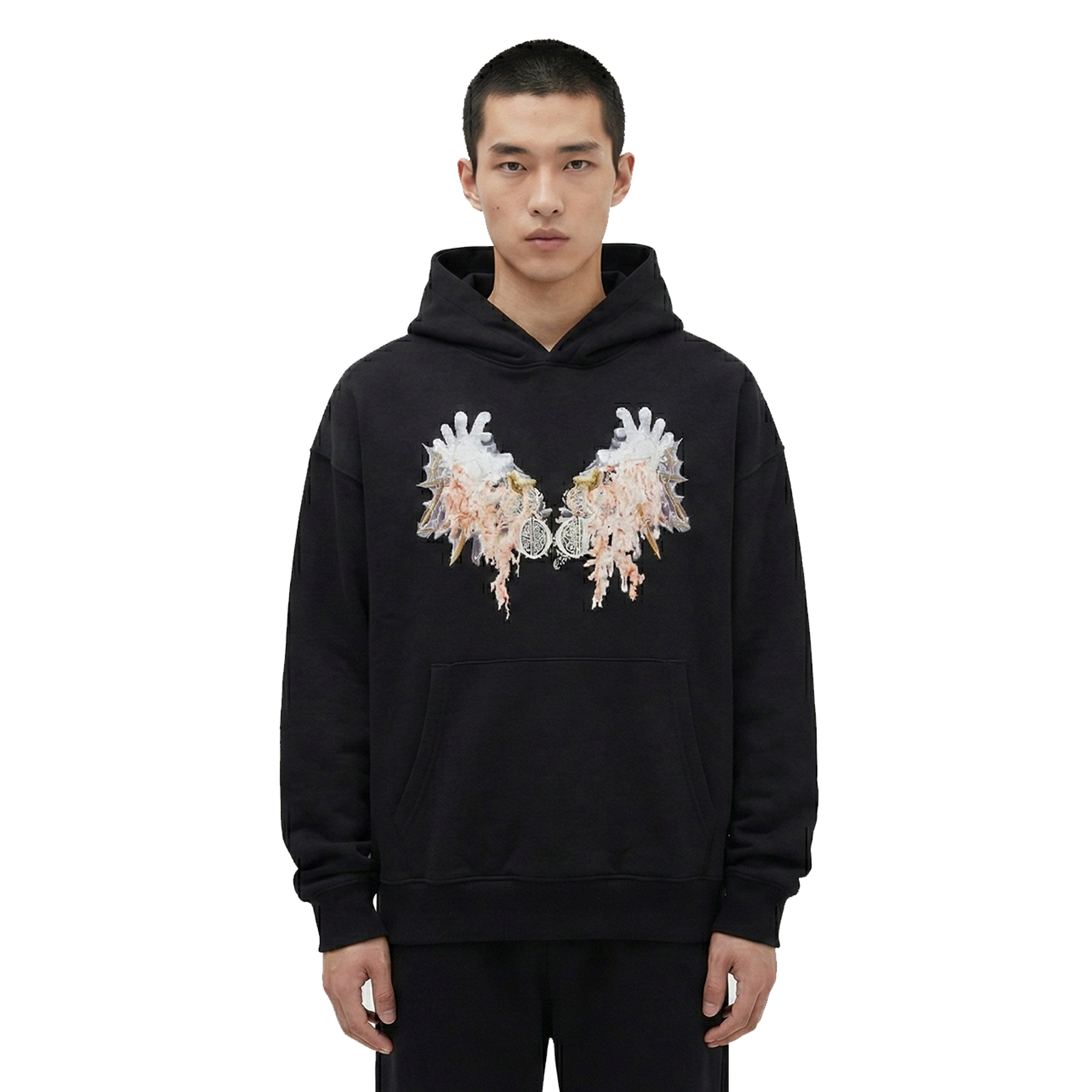 Hoodie nera "Avarizia"