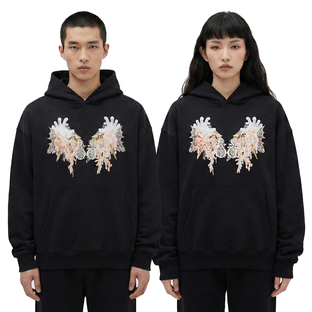 Hoodie nera "Avarizia"