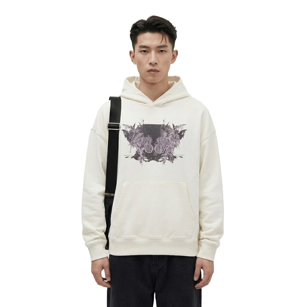 Hoodie bianca "Avarizia"