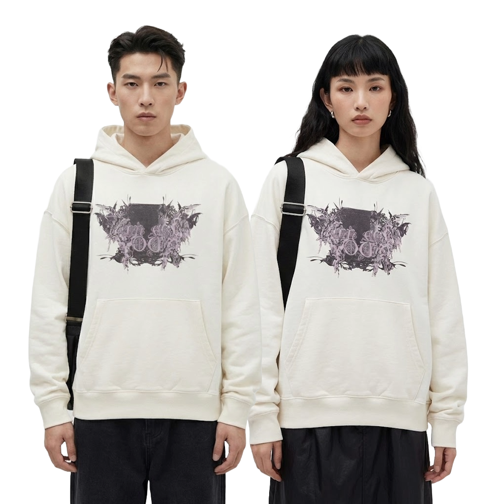 Hoodie bianca "Avarizia"